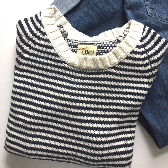 Bass Sweaters - 📌SALE! Bass / blue striped sweater
